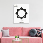 カスタムヴィンテージミニマル日本の家紋 キャンバスプリント (インサイチュ (リビング))