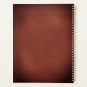 カスタムヴィンテージレザーフェイクルック プランナー手帳 (裏面)