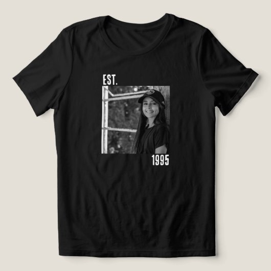 カスタムヴィンテージ写真と30歳の誕生日プレゼント トライブレンドＴシャツ (デザイン正面)