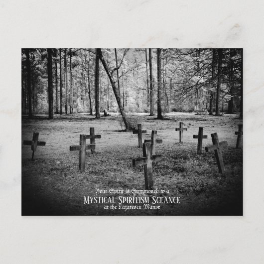 カスタムヴィンテージ写真ハローウィンパーティ招待 ポストカード (正面)