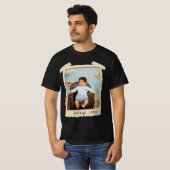 カスタムヴィンテージ写真バースデー Tシャツ (正面フル)