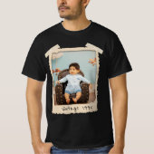 カスタムヴィンテージ写真バースデー Tシャツ (正面)