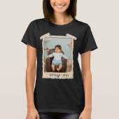 カスタムヴィンテージ写真バースデー Tシャツ (正面)