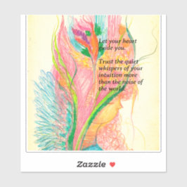 カスタムヴィンテージ切り花エンジェルビニールシール シール