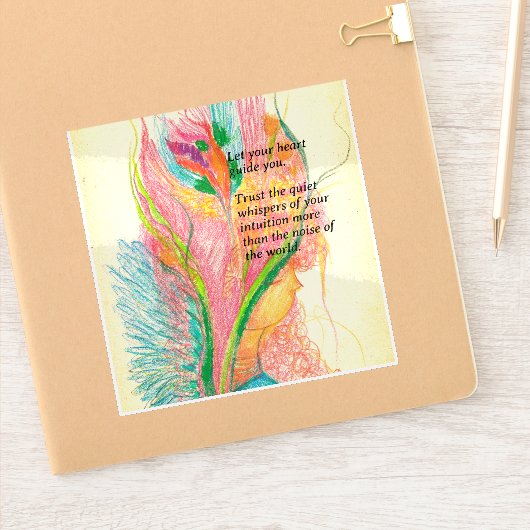 カスタムヴィンテージ切り花エンジェルビニールシール シール (ノートブック)