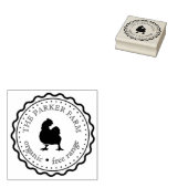 カスタムヴィンテージ卵スタンプ ラバースタンプ (押印)