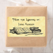 カスタムヴィンテージ図書ラベル ラベル (インサイチュ)