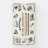 カスタムヴィンテージ履歴先生教室へようこそ 横断幕 (縦)