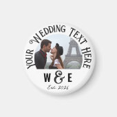 カスタムヴィンテージ文字冷蔵庫用マグネット結婚式の引き出物 マグネット (正面)