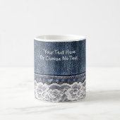 カスタムヴィンテージ文字 コーヒーマグカップ (中央)