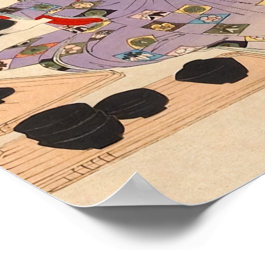 カスタムヴィンテージ日本の茶道芸術1 ポスター (角)