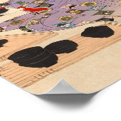 カスタムヴィンテージ日本の茶道芸術1 ポスター (角)