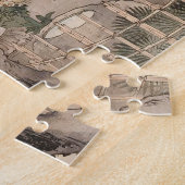 カスタムヴィンテージ日本の茶道芸術4 ジグソーパズル (側面)