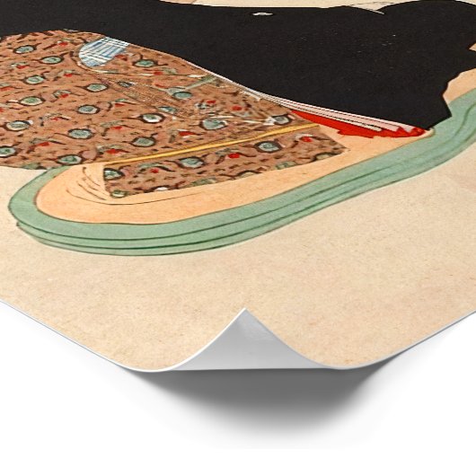 カスタムヴィンテージ日本の茶道芸術5 ポスター (角)