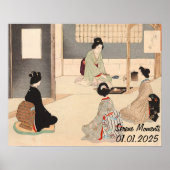 カスタムヴィンテージ日本の茶道芸術5 ポスター (正面)