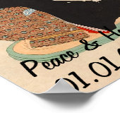 カスタムヴィンテージ日本の茶道芸術5 ポスター (角)