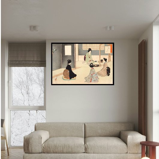 カスタムヴィンテージ日本の茶道芸術5 ポスター