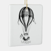 カスタムヴィンテージ温風気球 セラミックオーナメント (右)