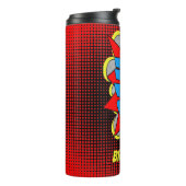 カスタムヴィンテージ漫画ブックポップ・アートのアートスタイルBAM! タンブラー (回転左)