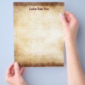 カスタムヴィンテージ紙背景フライヤー チラシ (手)