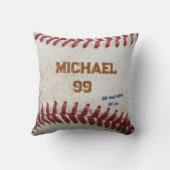 カスタムヴィンテージ野球ギフトパーソナライズされた- クッション (裏面)