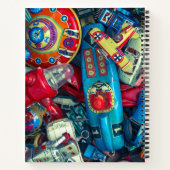 カスタムヴィンテージ金属玩具スパイラルノート ノートブック (裏面)