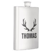 カスタムヴィンテージ鹿〔雄ジカの〕枝角ステンレス鋼フラスコ フラスク (右)