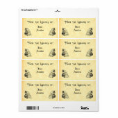 カスタムヴィンテージ・アート・ラベルのライブラリ ラベル (フルシート)