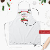 カスタムヴィンテージ,赤トラック,新鮮な切り木,休日 エプロン