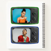 カスタムヴィンテージTVアートポップ・アートのスタイル ノートブック (裏面)