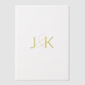 カスタムヴェルムオーバーレイ紙 ベラム紙招待状 (正面)