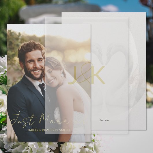 カスタムヴェルムオーバーレイ紙 ベラム紙招待状