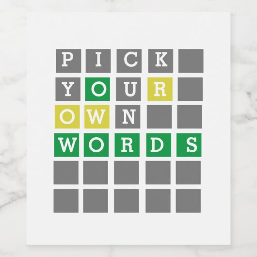 カスタムー ワインラベル (シングルラベル)