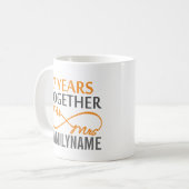 カスタム七周年記念 コーヒーマグカップ (正面左)