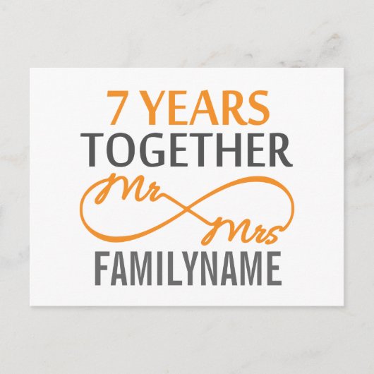 カスタム七周年記念 ポストカード (正面)