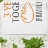 カスタム三周年記念 キッチンタオル (折り畳み)