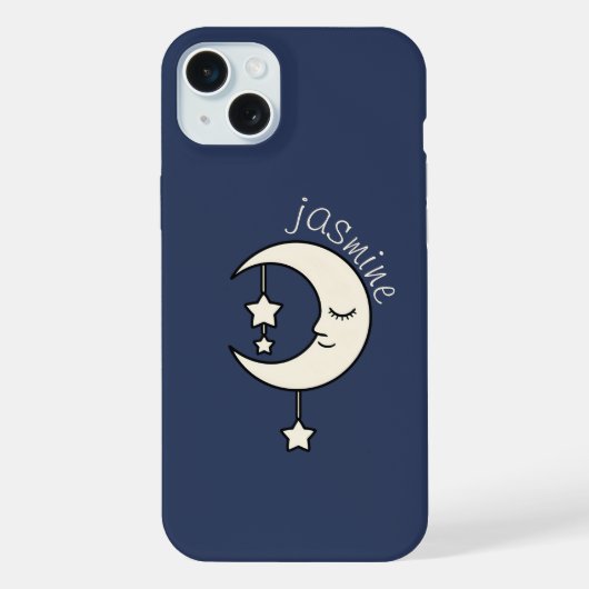 カスタム三日月と星 iPhoneケース (裏面)
