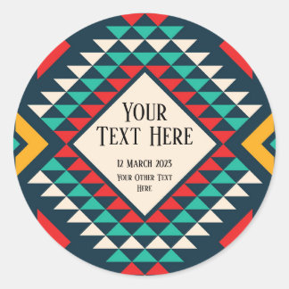 カスタム三角形カラフルデザインシート ラウンドシール