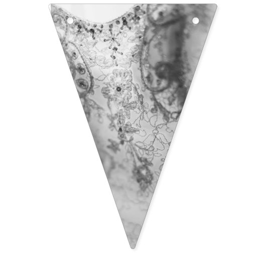 カスタム三角形結婚のバンティング旗 バンティングフラッグ (第2の旗)