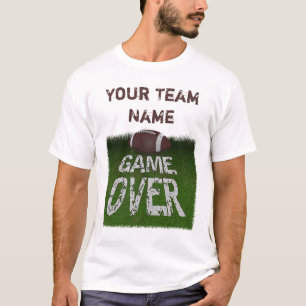 カスタム上のファンタジーのフットボールの試合 Tシャツ
