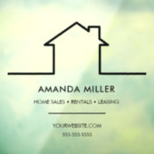 カスタム不動産エージェント ウィンドウサイン (シート3)