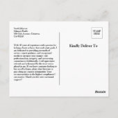 カスタム不動産エージェント クライアントへの感謝 ポストカード (裏面)