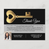 カスタム不動産エージェント クライアントへの感謝 ポストカード (正面)