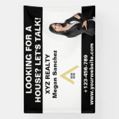 カスタム不動産ブローカー ロゴ プロモーション 横断幕 (縦)