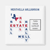 カスタム不動産仲介業者テキサス州エテ実在ス マグネット (正面)