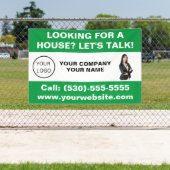 カスタム不動産仲介業者実在エステートロゴマーケティング 横断幕 (インサイチュ)