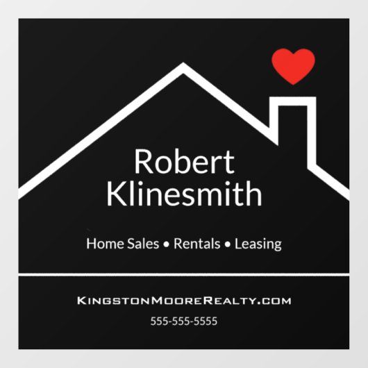 カスタム不動産仲介業者 ウィンドウサイン (シート)