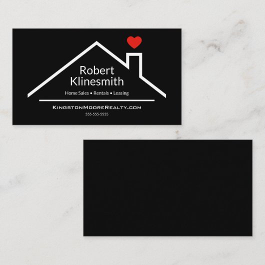 カスタム不動産仲介業者 名刺 (正面/裏面)