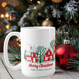 カスタム不動産会社 メリークリスマス コーヒーマグカップ