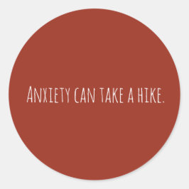 カスタム不安な心の健康 ラウンドシール